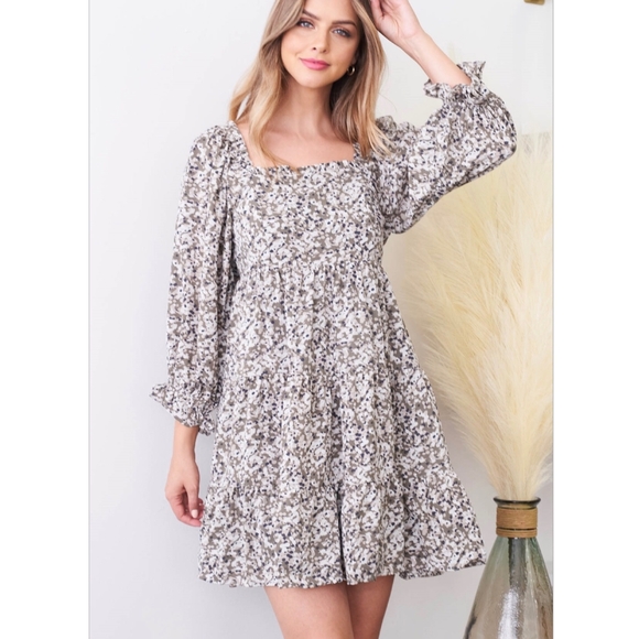 LAST ONE❗JODIFL Feminine Chic Tiered Short Swing Dress - Picture 7 of 11
